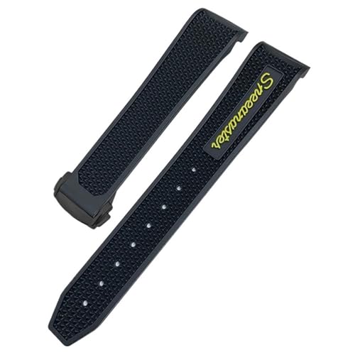 IOTUP Uhrenarmband für Omega Speedmaster 326, Seamaster 300, Sportarmband, Gummi, Silikon, weiches Armband, 19 mm, 21 mm, 20 mm, Schwarz, 18 mm, Achat