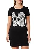 Love Moschino Women's Short-Sleeved A-line Dress, Black, 44