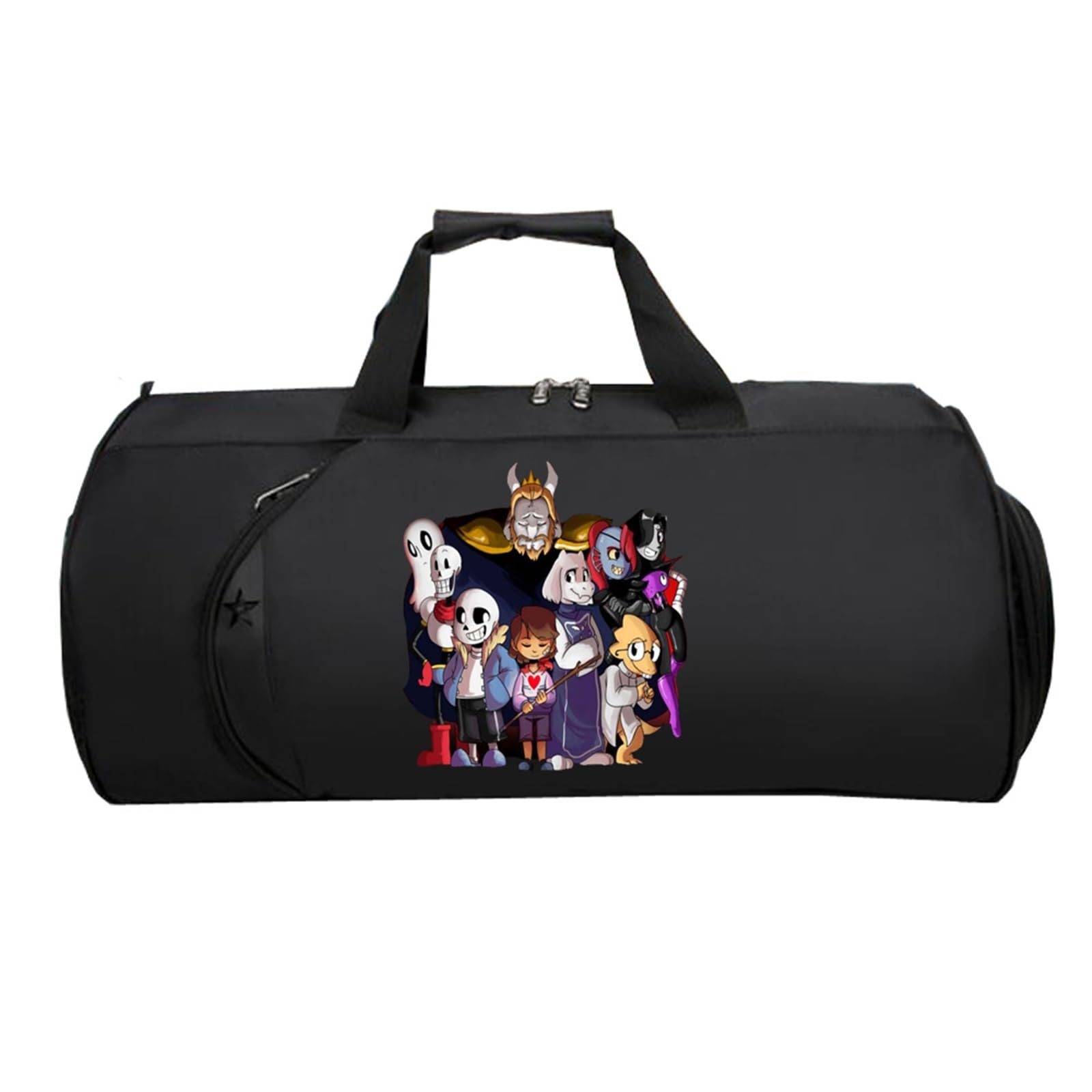 Kleine Reisetasche Anime, Groß Wasserdicht Sporttasche, Weekender HandgepäCk Koffer füR Herren Und Damen Flugzeug(Black 7)