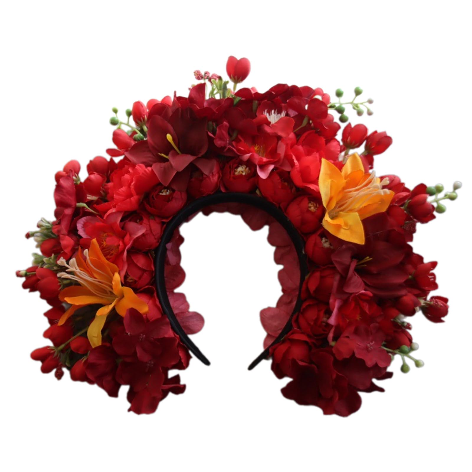 Blumen-Haarband, Braut-Haarschmuck, Blumen-Haarband für Damen, Haarbänder, Frühling, Hochzeit, Girlanden, Kranz, Kranz