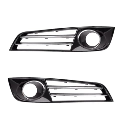 Frontgrills Für Für A8L Für A8 D4 2010 2011 2012 2013 Auto Links Rechts Seite Front Chrom Stoßstange Nebel Licht Kühlergrill Grill Abdeckung Front Bumper Grille(1 Pair with Hole)