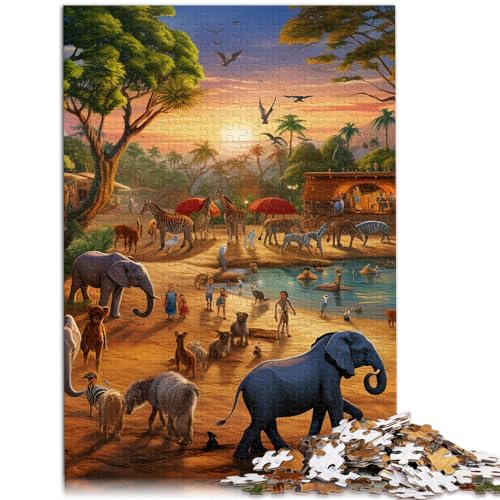 Puzzle | Puzzle Afrikanische Tiere, 1000-teiliges Puzzle für Erwachsene, Holzpuzzle, jedes Teil ist einzigartig – anspruchsvolles, unterhaltsames Familienspiel, 1000 Teile (50 x 75 cm)