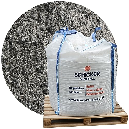 Schicker Mineral Basalt Fugensand anthrazit 0-2 mm 1000 kg Big Bag, Brechsand zum Einkehren in Pflasterfugen aus Naturgestein