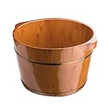 JHDDP3 Foot Bath Fussbadewanne Mit Massage Fußpflege Pediküre, Fußbad Barrel, Fuß Eimer Begasung Barrel aus Holz, Großes Fußbecken, Saunakübel Fußbadewanne (Size : A)