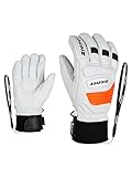 Ziener Erwachsene Guard GTX Grip PR Ski-Handschuhe/Wintersport | Wasserdicht, Atmungsaktiv, Gore-tex, Primaloft, Leder, Rennlauf, weiß (white), 11