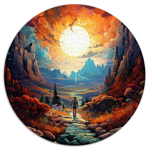 Spielzeug-Puzzle „Trekking Through Beauty“ – lustige Puzzles für Erwachsene, 1000 Teile, 26,5 x 26,5 Zoll, Denksportspiel, Künstlersammlung, bildende Kunst