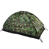 Camping Pop Up Zelt, Wasserdicht Eine Person Zelt Outdoor Camouflage UV-Schutz für Camping Wandern 200*100*100 cm