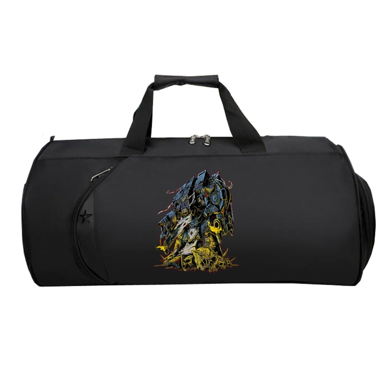 Overlo-rd Cabin Bag Anime, Reisetasche Faltbar Kabinengepäck, HandgepäCk füR Weekender Herren Damen Flugzeug(Black 2)