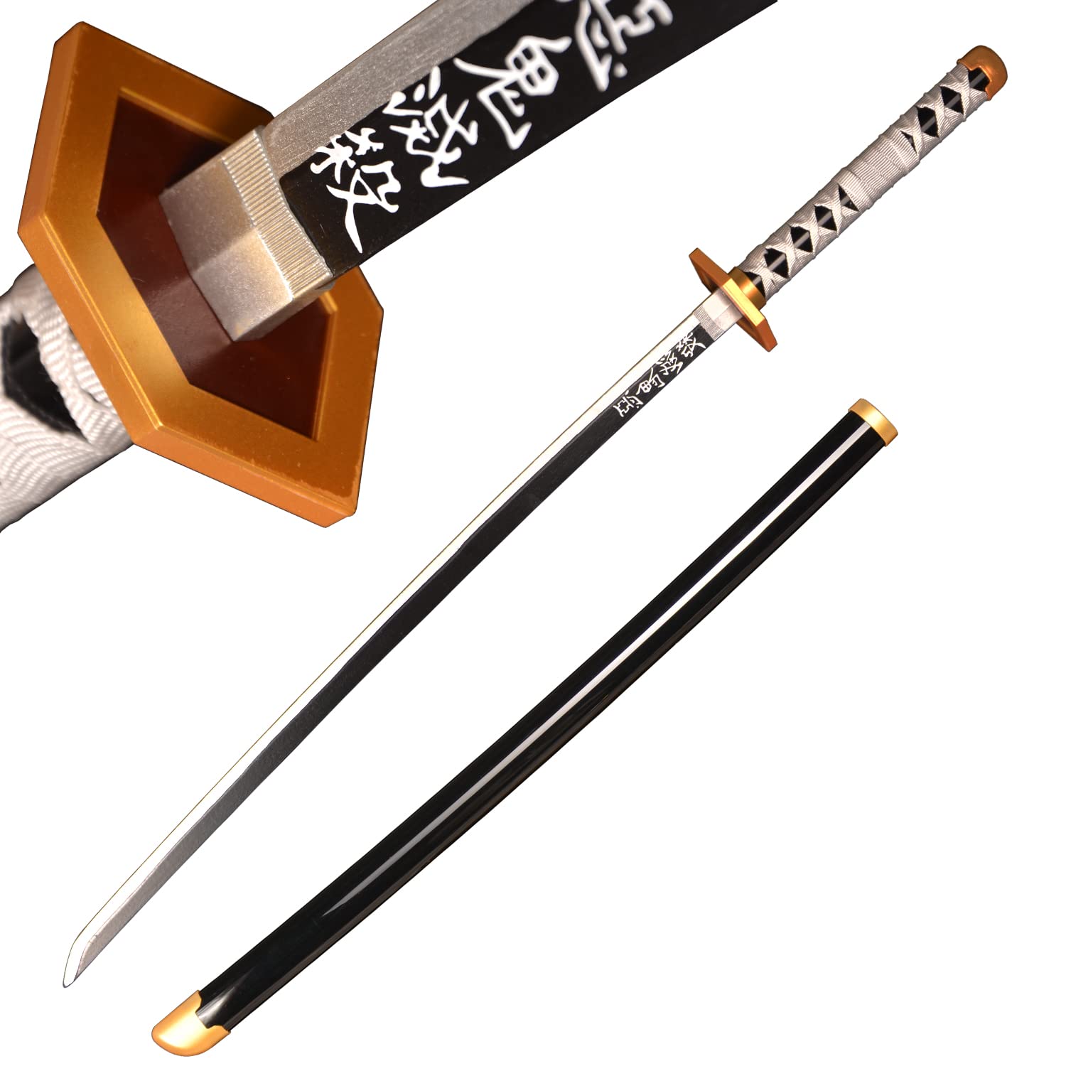 LQZJG Anime Bambus Schwert Cosplay Schwert,Sabito Schwert Katana 103cm/40 Zoll