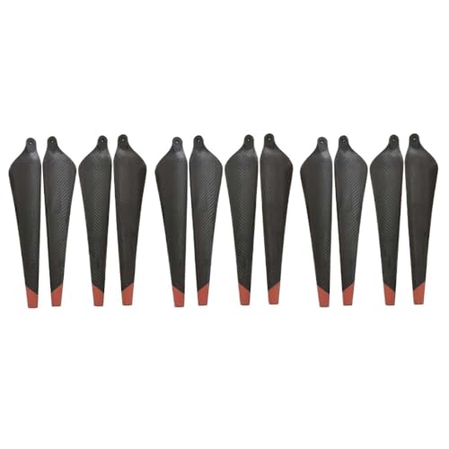 OLIREW Für DJI T30 Agras Propeller 3820s Kohlefaser-Nylon Faltpropeller für DJI T30 CW/CCW Landwirtschaft Pflanze Drohne Reparaturzubehör (Farbe: Kohlefaser C-12 Stück)