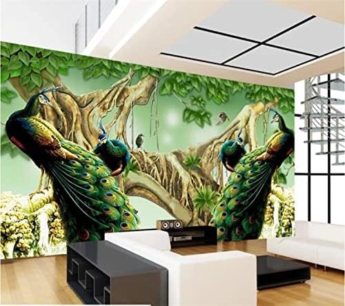 Exquisiter Pfau 3D Tapeten Wanddekoration Fototapete Sofas Wohnzimmer Wandbild Schlafzimmer-250cm×170cm