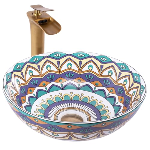 Rea REA-U7501 AZTEC Aufsatzwaschbecken, Multicolor