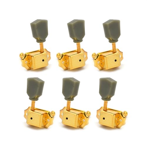 Strings Tuning Pegs Mechaniken Für Gitarre Retro Jade E-Gitarren-Mechaniken, halbgeschlossene Folk-Gitarren-Mechaniken, Saiten (Color : 7)