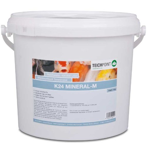 K24 Mineral - M, montmorillonit Tonmineral mit Kalzium, 4 Kg für Teich und Aquarium