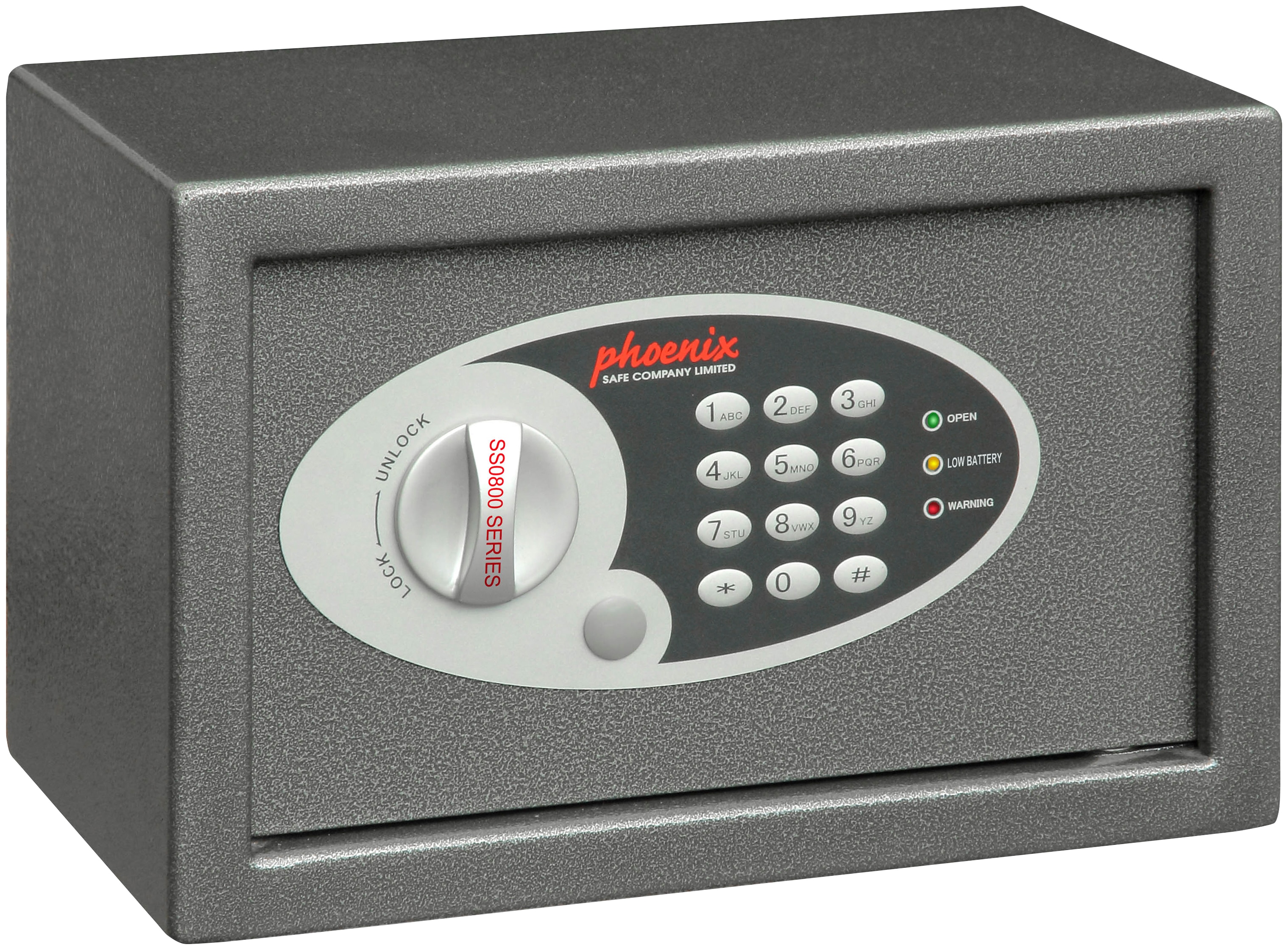 Phoenix Tresor "Vela Home & Office Safes SS0801E", elektronisches Tastenschloss, Innenbeleuchtung, B/T/H: 30,5x16x19,5 cm