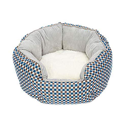 Hundehöhle Kleine Hunde Katzenhöhle Welpenbett Warme Katze Bett Hund Betten Waschbar Hund Schlafsofa Haustiernest Tragbares Hundebett Light Blue