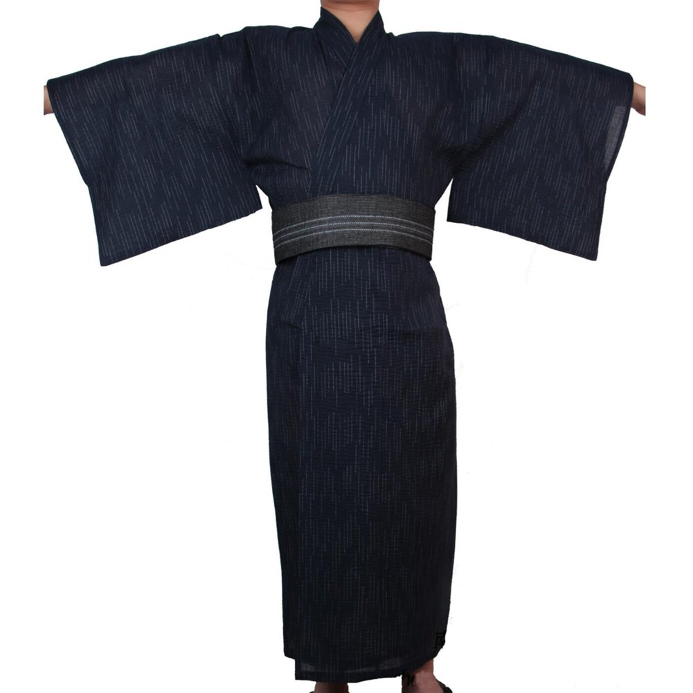 Jinbei Herren japanische Yukata japanische Kimono Home Robe Kleid # 09 [Größe XL]