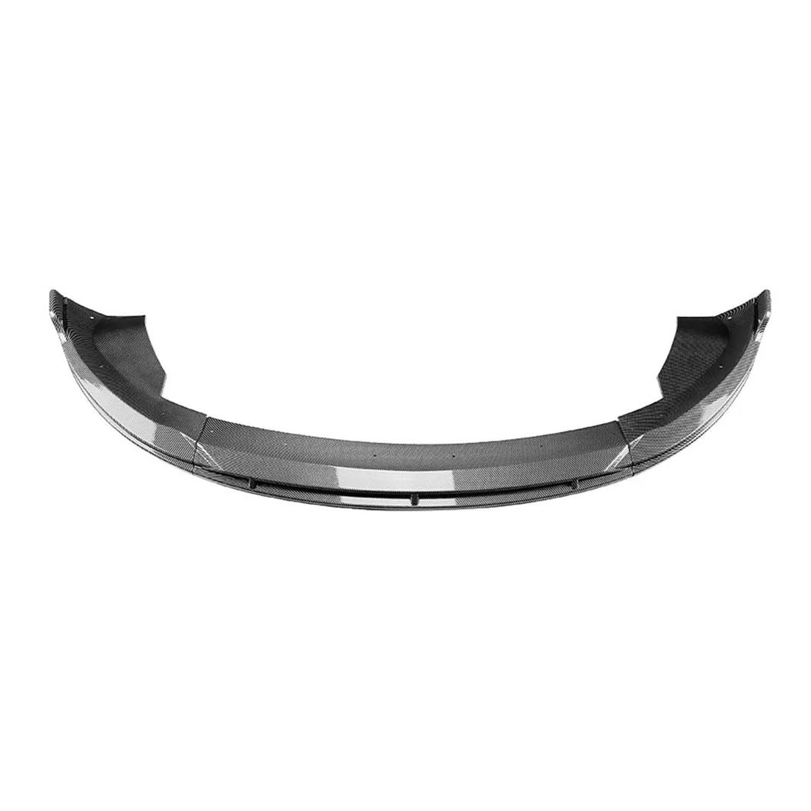 Frontspoiler Lippe Für Tesla Für Modell 3 2024 + 3 Bühne Front Bumper Spoiler Splitter Lip Kit Frontstoßstange Spoiler(Carbon Fiber Printed)