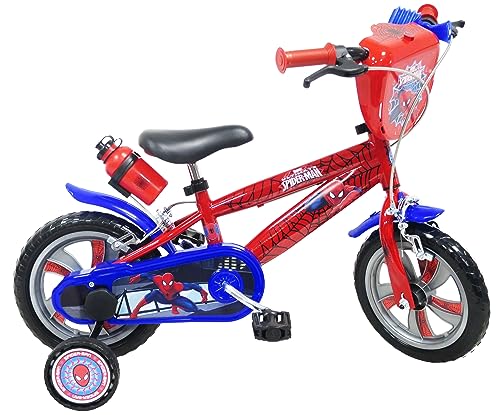 albri Babys (Jungen) Spiderman Fahrrad 12 Zoll, rot, pollici