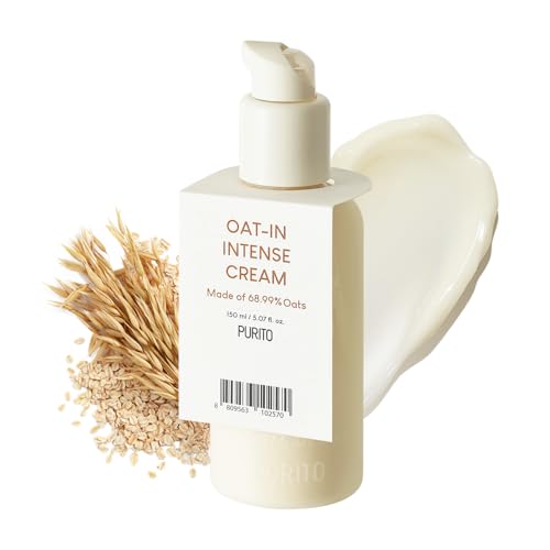 PURITO| Oat-in Intense Cream 150 ml/5,07 fl. oz, vegane Inhaltsstoffe, ohne Tierversuche hergestellt, Gesichtscreme