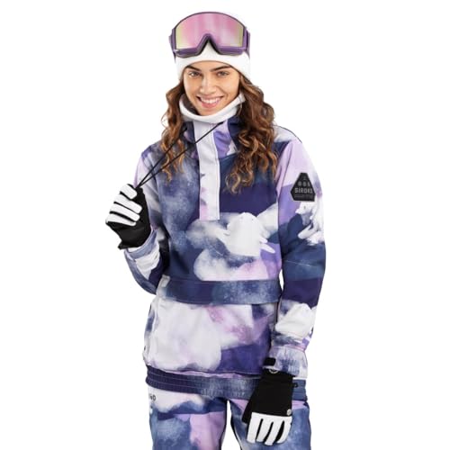 SIROKO - Snowboardjacke mit Kängurutasche für Damen W3-W Cloudmont - L - Mehrfarbig