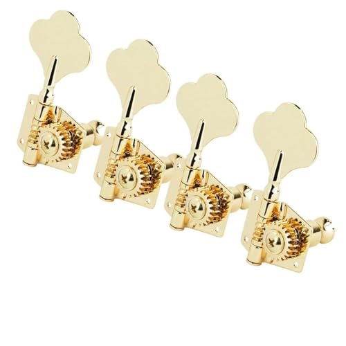 6PCS Chrome Elektrische Gitarre Tuning Pegs Mechaniken Mechaniken Schlüssel 3L3R Für LP Gitarre (Color : Gold 4R)