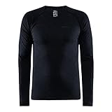 Craft CORE Dry Active Comfort LS | Funktionsshirt Herren Langarm S | Black | Bodymaping für verbesserte Thermoregulierung | Unterziehshirt Herren aus recycelten Materialien | Activewear für Herren