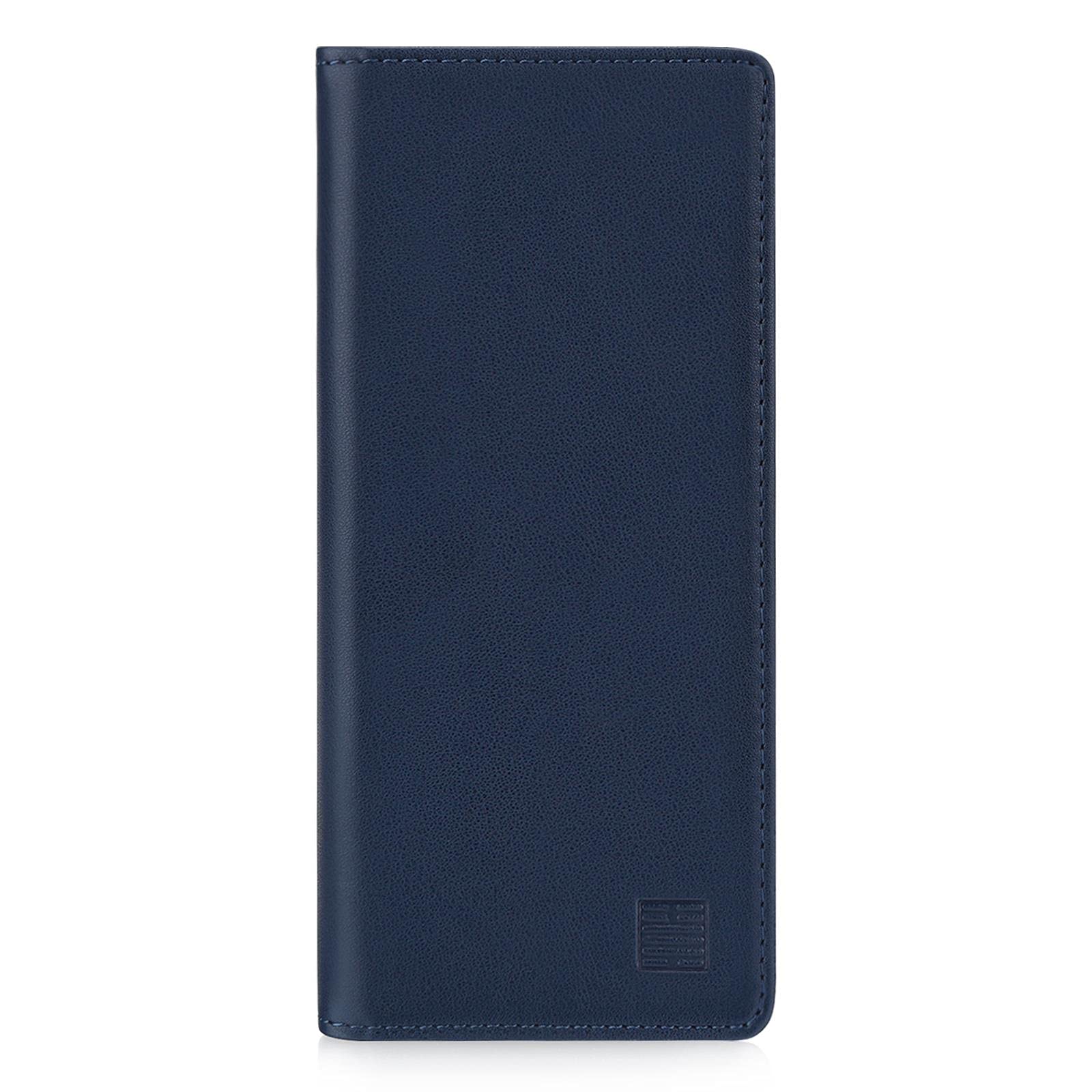 32nd Klassische Series 2.0 - Lederhülle Case Cover für Sony Xperia 5 III (2021), Echtleder Hülle Entwurf gemacht Mit Kartensteckplatz, Magnetisch und Standfuß - Marineblau