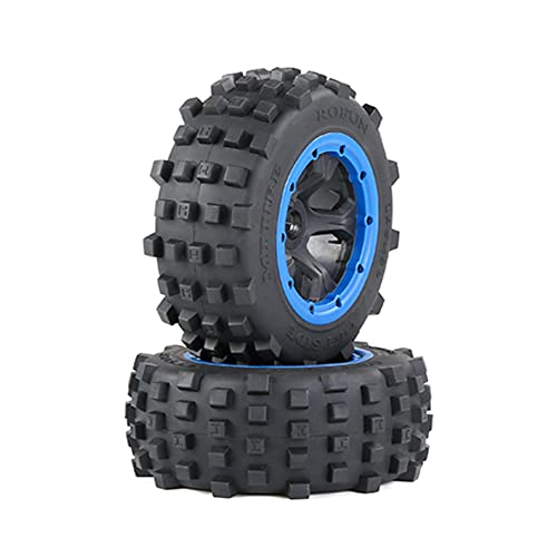 Pyatofy GeläNdewagen Hinterreifen für 1/5 BAHA ROVAN KM BAJA 5T/5SC/5FT Rc Auto Spielzeug Teile 195X80Mm,Blau