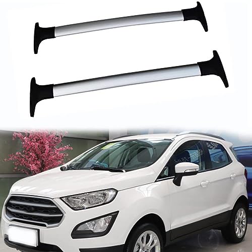 Auto Dachträger Dachreling für Ford Ecosport 2013 2014 2015 2016 2018 2019 2017 2020, Dach Gepäckträger aus Aluminium,Silver