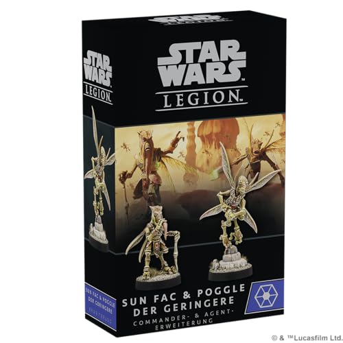 Atomic Mass Games | Star Wars: Legion – Sun Fac & Poggle der Geringere | Commander- und Agent-Erweiterung | Tabletop | 2 Spieler | Ab 14+ Jahren | 120-180 Minuten | Deutsch