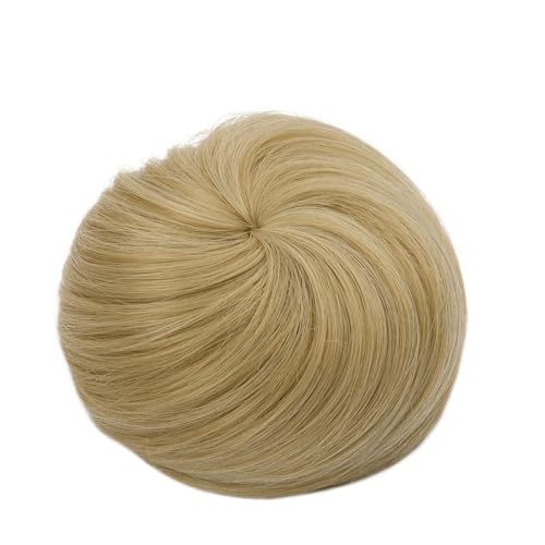 Haarteil Synthetische Haarverlängerung mit künstlichem Dutt for Anklipsen, Donut-Kordelzug, Chignon-Haarteil, Hochsteckfrisur, Haarteil, Pferdeschwanz for Frauen Haarverlängerung(California blonde)