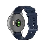 SCRUBY 18 20 22 mm Uhrenarmband für Garmin Venu Vivoactive 3 Vivomove HR Silikon Armband Strap Vivoactive4 4S Forerunner 245 645, 18mm Universal, Achat