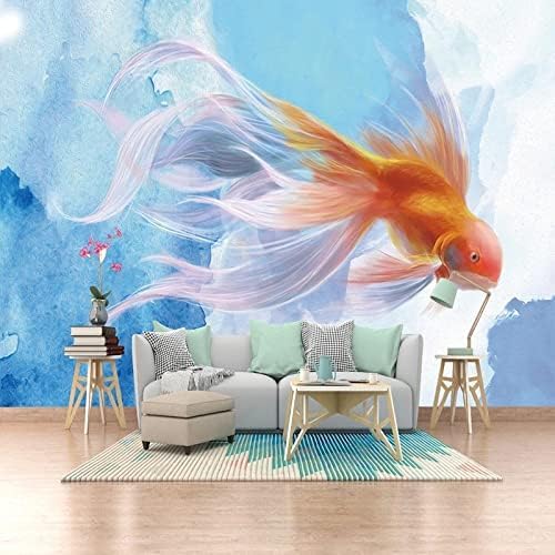 XLMING Portrait Abstrakt Blau Romantisch Kinderzimmer 3D Tapete Home Dekoration Wohnzimmer Sofa Schlafzimmer Tv Hintergrund Wand-300cm×210cm