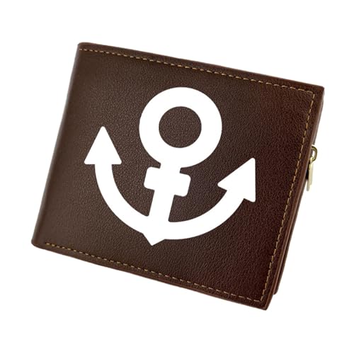 RYNDEX Jo-Jo's Bizar-re Adventu-re Anime Geldbeutel, Schmale Bi-Fold Kleines Portemonnaie, Kunstleder Geldbörse Brieftasche Wallet, für Teenager und Junge Mädchen(Color:Multicolor 2)