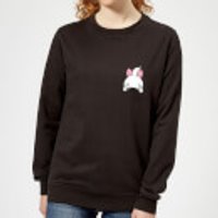 Disney Marie Backside Damen Sweatshirt - Schwarz - M - Schwarz