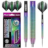 RED DRAGON Razor Edge Spectron 23 Gramm Dartpfeile Tungsten Profi Steel Darts mit Flights und Schäfte