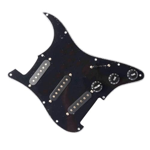 Standard-Pickguard-Tonabnehmer SSS E-Gitarren-Schlagbrett-Tonabnehmer, exquisites Frontcover-Gitarren-Standardteile-Set (Color : 3/4)