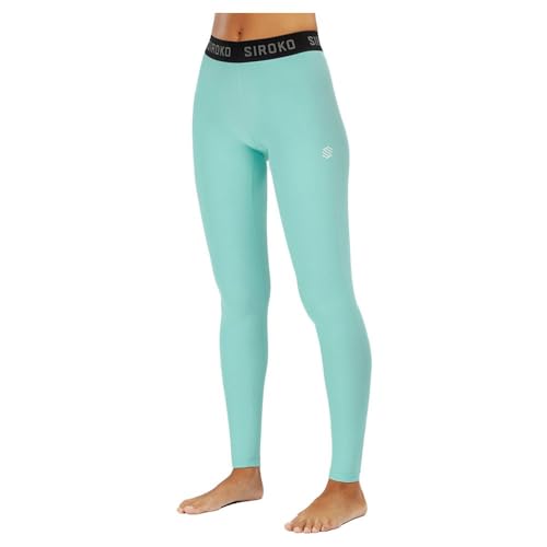 SIROKO Thermo-Leggings für Skifahren und Schnee, Laax Türkis, Damen, türkis, XL