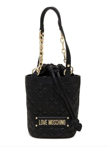 Love Moschino Damen Jc4165pp0hla000 Schultertasche, Schwarz