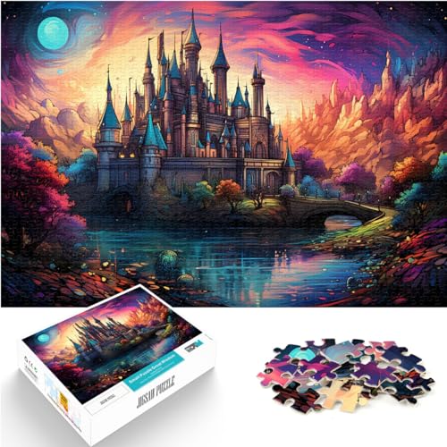 Puzzles als Geschenke Die farbenfrohe Psychedelie von Xiaomiya River Puzzles für Erwachsene 1000-teiliges Holzpuzzle als Geschenkidee 1000 Teile (50 x 75 cm)