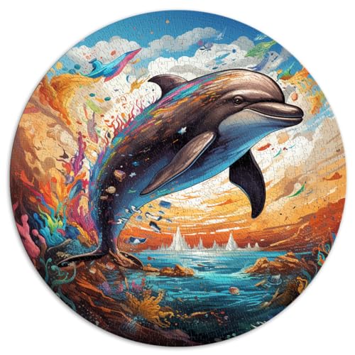 Puzzles für Puzzle „Springender Delfin“ 1000 Teile Puzzles 26,5x26,5 Zoll und das Puzzle Familienaktivitäts-Puzzle