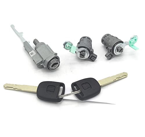 VLZUNO SCHLOSSSATZ ZÜNDSCHALTER Barrel TÜRSCHLOSS Barrel MIT 2 SCHLÜSSEL CRV 2003-2006 Autotür-Schließzylinder(Normal Keys)