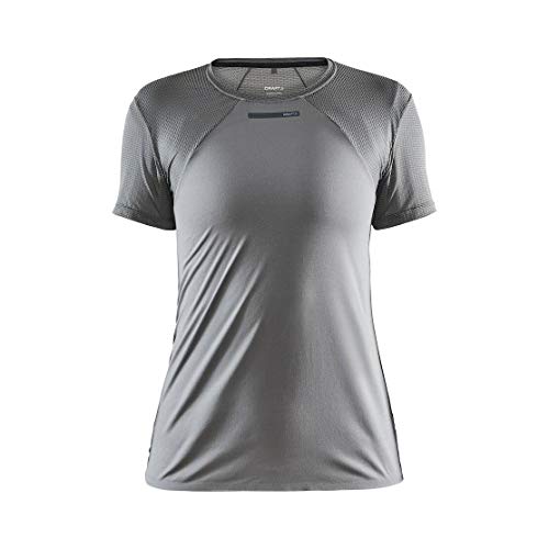 Craft Damen Run Vent Mesh Short Sleeve Trikots, Asche, S