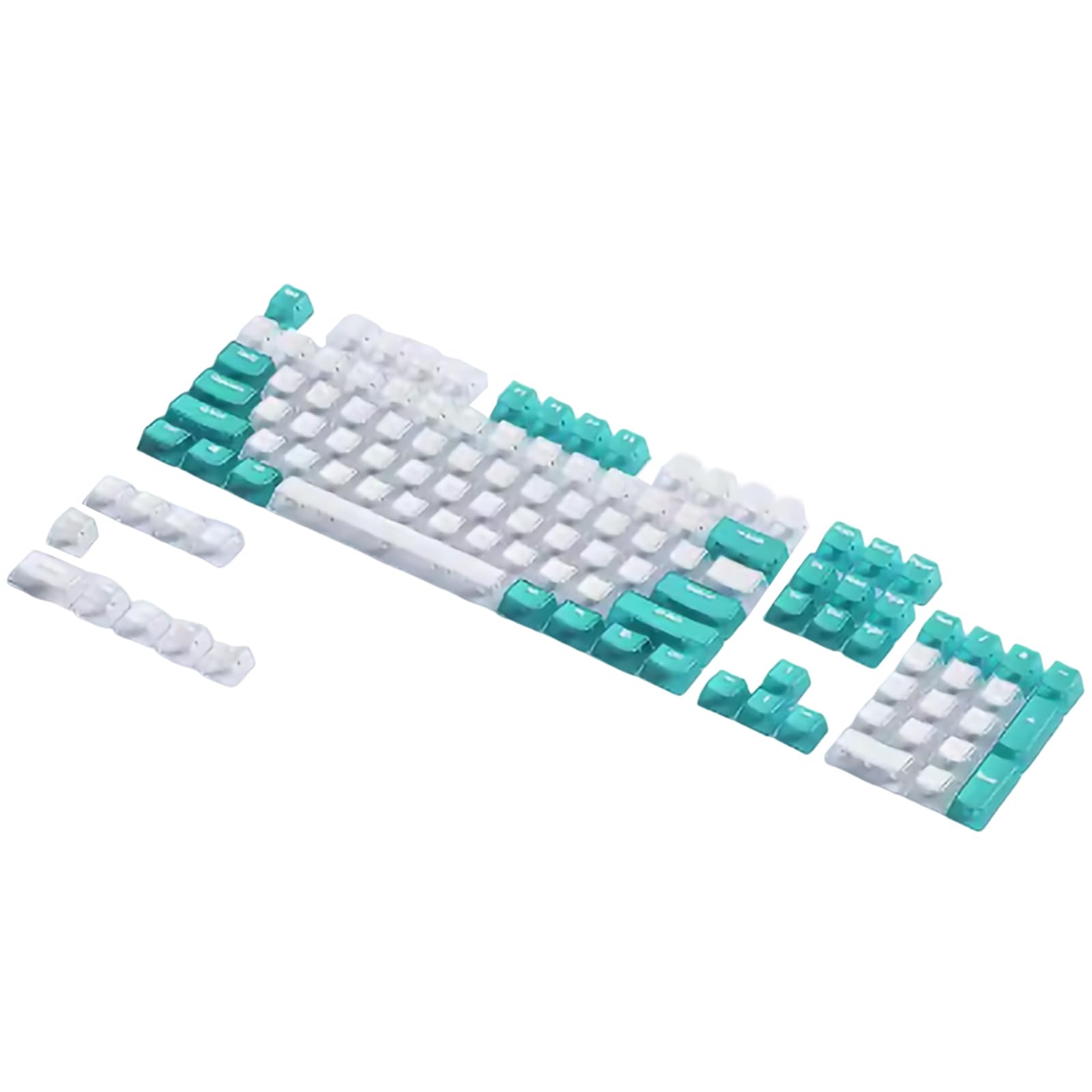 Zkydhbd Keycaps Stilvolle PC-Tastenkappen, 114 Tasten, für 61/64/68/84/85/87/98/100/104/108 mechanische Tastaturen