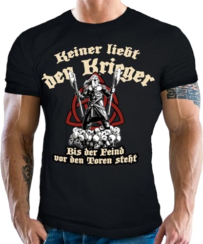 T-Shirt für den Wikinger Fan: Keiner liebt den Krieger-M