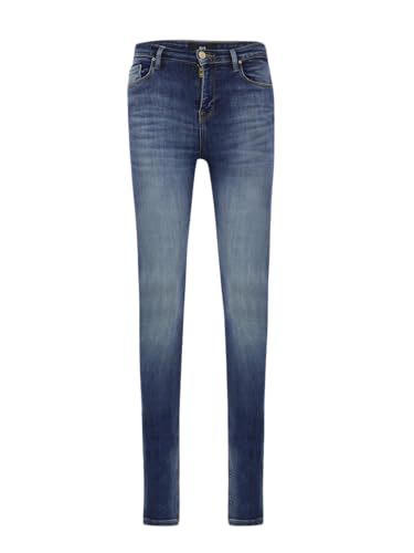 LTB Jeans Damen Jeans Amy X - Jeans Damen Skinny aus Baumwollmischung Skinny Denim Mittel mit Reißverschluss Hohe Taille - Blau