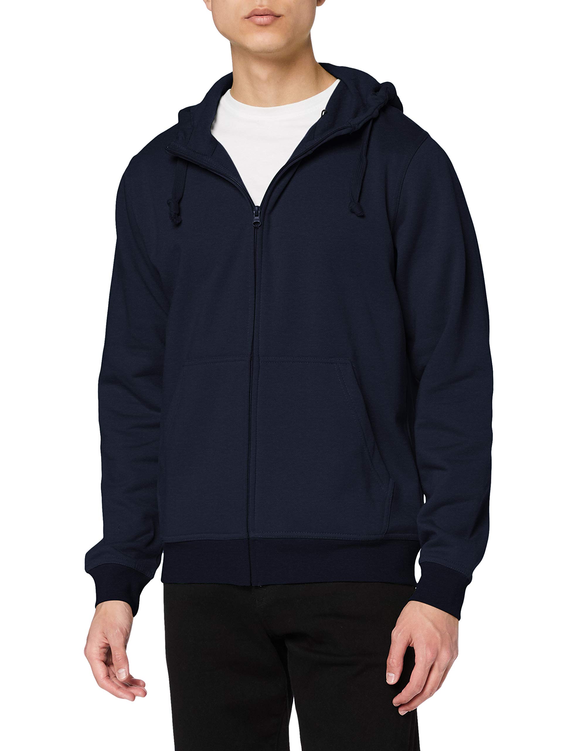 CliQue Herren Basic Full Zip Hoody Kapuzenpullover, Blickdicht, Blau (Dark Navy), L