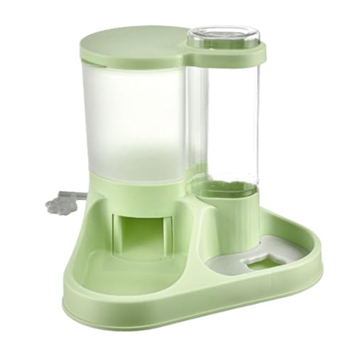 Futter- und Wasserspender-Set, 2-in-1, automatisches Futter- und Wasserspender-Set, transparentes Fütterungswerkzeug für Katzen, Hunde und andere Tiere