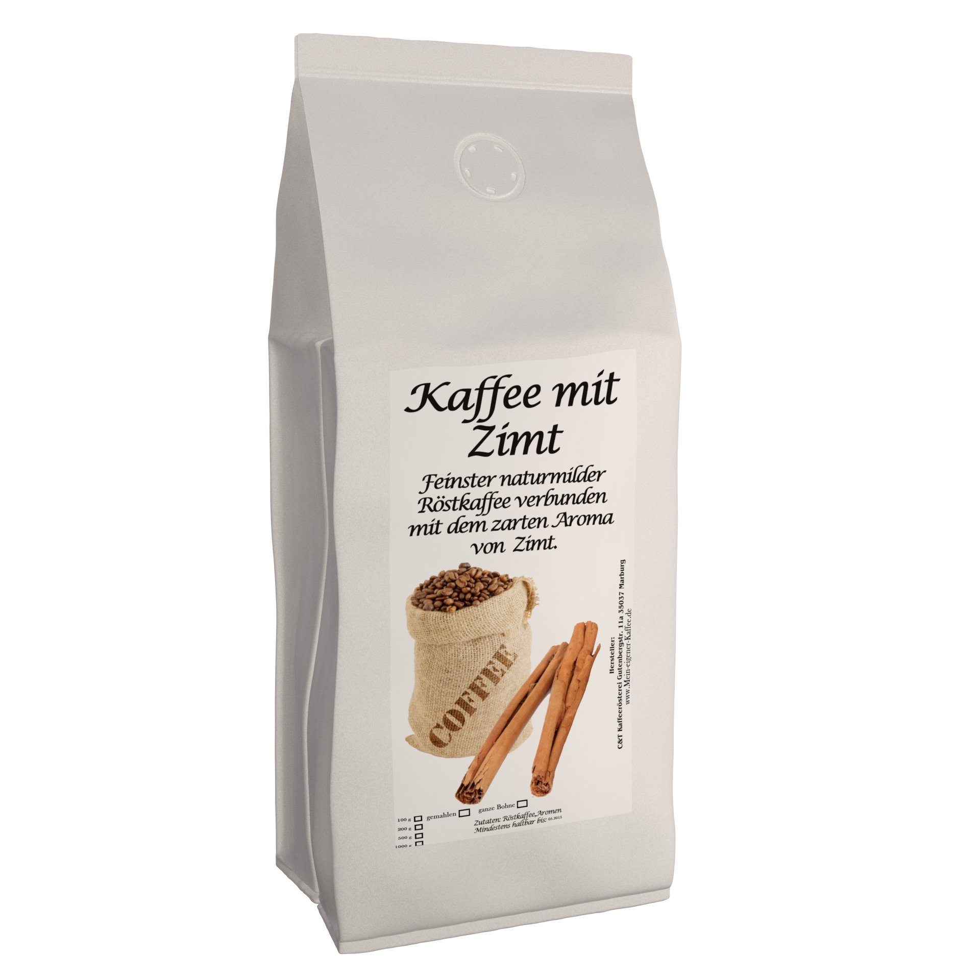 Aromakaffee - Aromatisierter Kaffee - Ganze Bohne - Frisch Von Uns Geröstet (Zimt, 1000 Gramm)